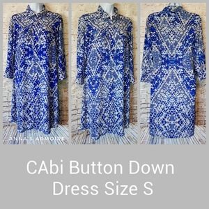 CAbi Button Down Dress Size S